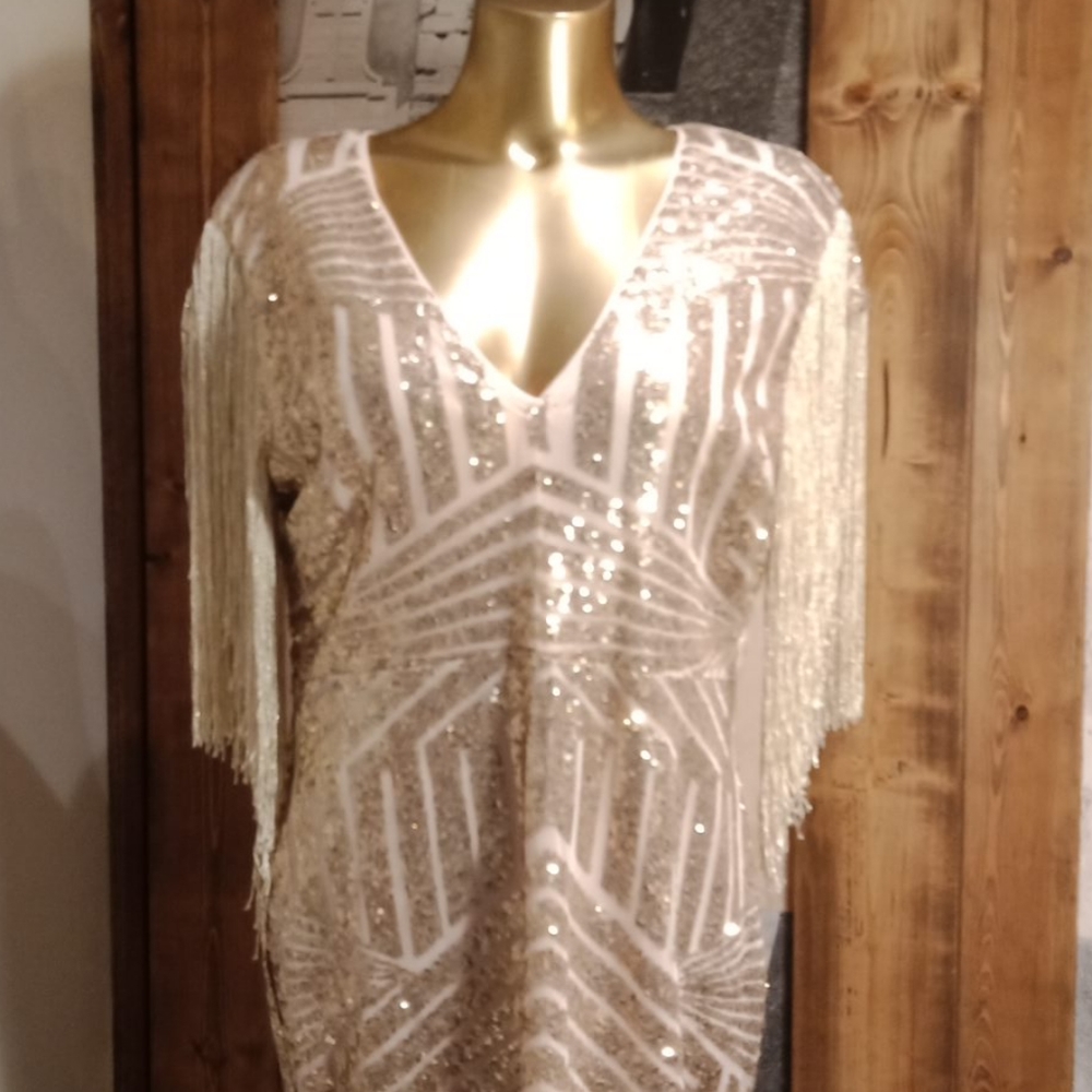 Forever 21 Plus Gold Sequin Dress